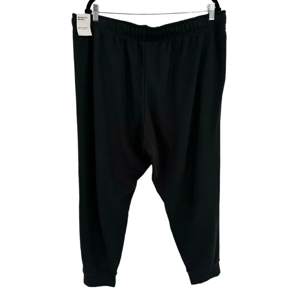 Nike Standard Fit Mid Rise Sweatpants Black‎ Women’s 1X NWT